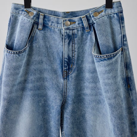 【YENN】TUCK BELT DENIM PT [Y262-31064]