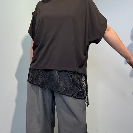 【QTUME】レースドッキングワイドPO[650-25529]