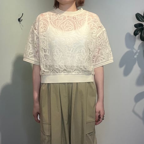 【Mylanka】ペイズリー刺繍ブラウス　［M11208］