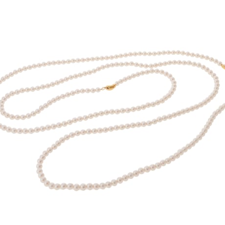 【Sea'ds Mara】Drop motif pearl long necklace[24A4-70]