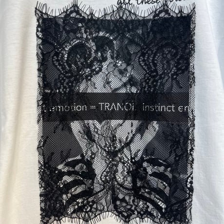 【TRANOI.】レース×アートプリントワイドTee［242J227］