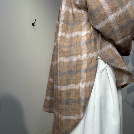 【PRIORITY】 シアーチェックシャツ《P61132 BF》