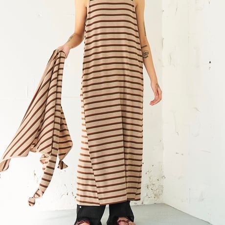 【YENN】STRIPE JERSEY DRESS [Y262-51049]