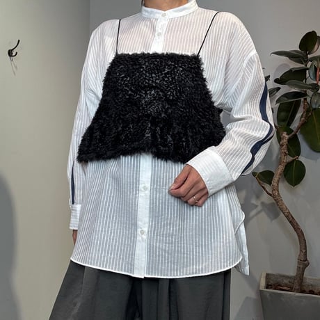 【Anna Kerrry】TAPE DESIGN STRIPE SHIRT［27261703］