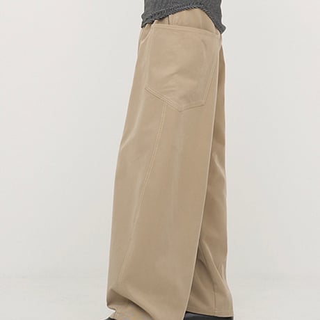 【YENN】WASHED BIG PK PT [Y254-31129-2]