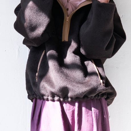 【YENN】SHAGGY HALF ZIP JK [Y254-41126-4]