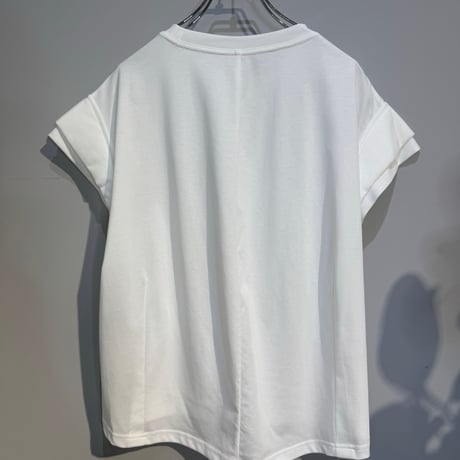 【PRIORITY】パテッドショルダーTシャツ［P62044HW］