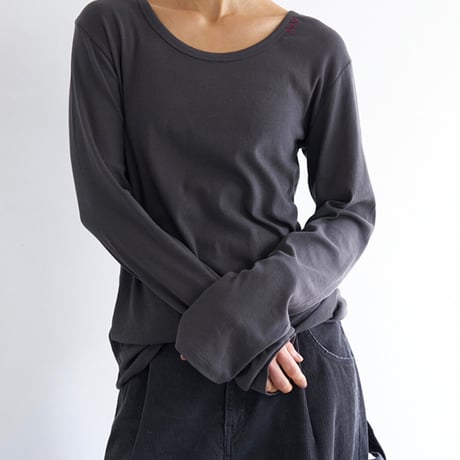 【YENN】U-NECK LONG TEE [Y263-82089]