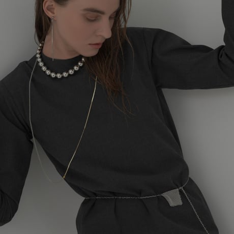 【Sea'ds Mara】Metallic ball necklace [25A4-60]