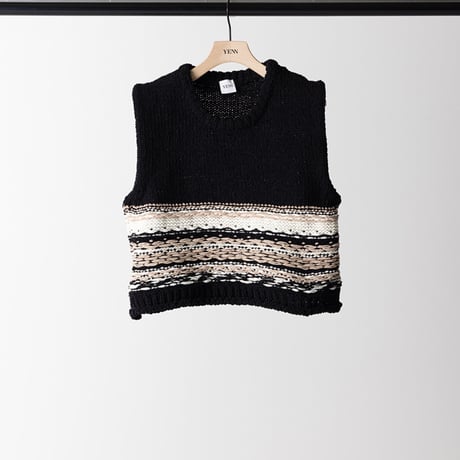 【YENN】MOLE JACQUARD VEST [Y263-91099]