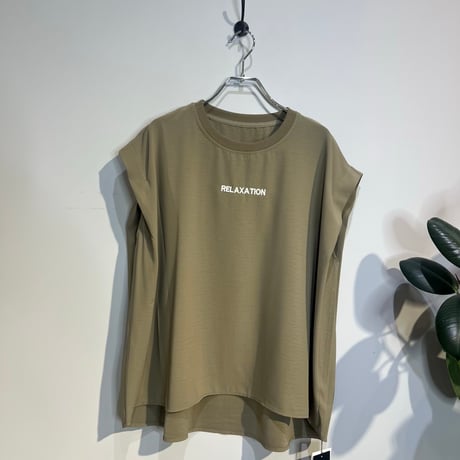 【Cavabien select】ロゴ刺繍フレンチスリーブTOPS［17615］