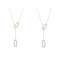 【Sea'ds Mara】Plain rectangular necklace[R24A1-07]
