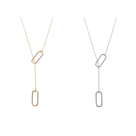 【Sea'ds Mara】Plain rectangular necklace[R24A1-07]