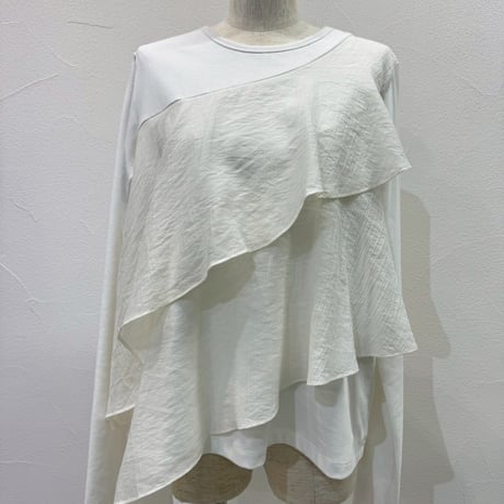 【CYAN tokyo】アシメフリルコンビTOPS［604486］