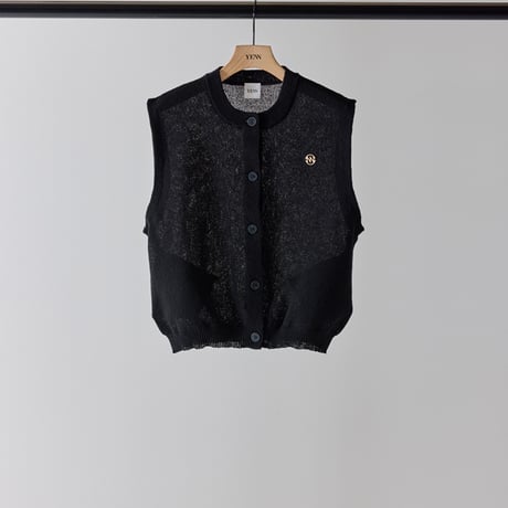 【YENN】LINEN SHEER VEST [Y262-91061]