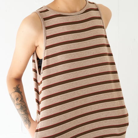 【YENN】STRIPE JERSEY DRESS [Y262-51049]