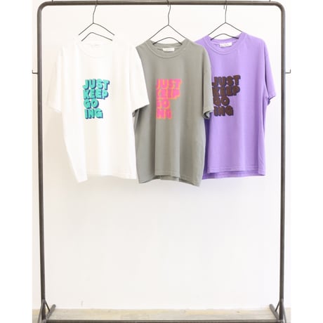 送料無料❤️【LeMelange】ロゴTee《JUST KEEP GOING》［8621005］