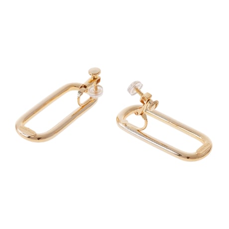 【Sea'ds Mara】Plain rectangular earring[R24A1-04E]