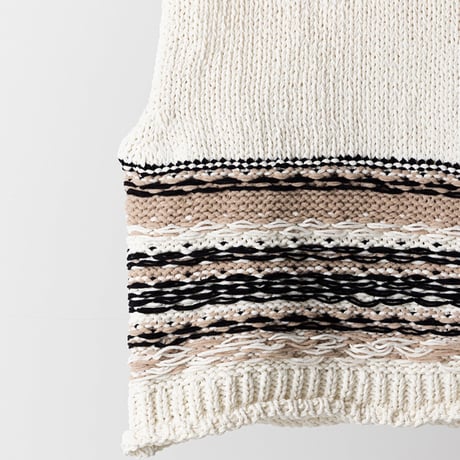 【YENN】MOLE JACQUARD VEST [Y263-91099]