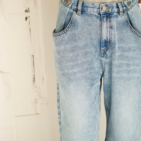 【YENN】TUCK BELT DENIM PT [Y262-31064]