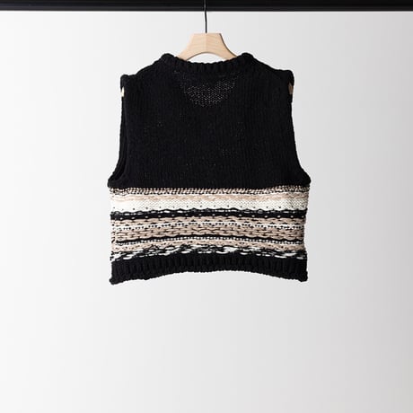【YENN】MOLE JACQUARD VEST [Y263-91099]