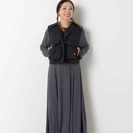 【YENN】PUFFY MILITARY VEST [Y263-42094]