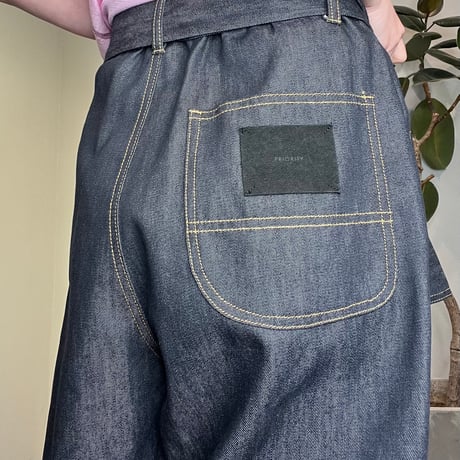 【PRIORITY】袖デザインベルト付パンツ《P61060 AI》