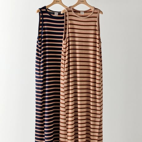 【YENN】STRIPE JERSEY DRESS [Y262-51049]