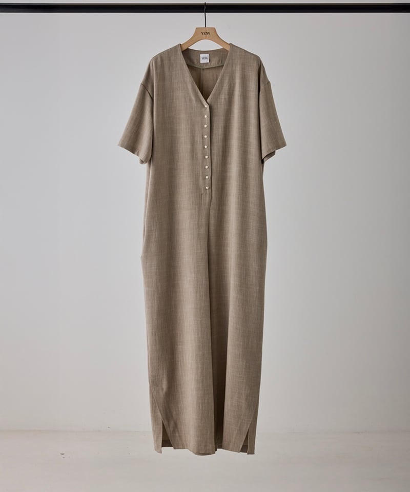 YENN】SIDE SLIT ALL IN ONE [Y262-32044] | cavabien