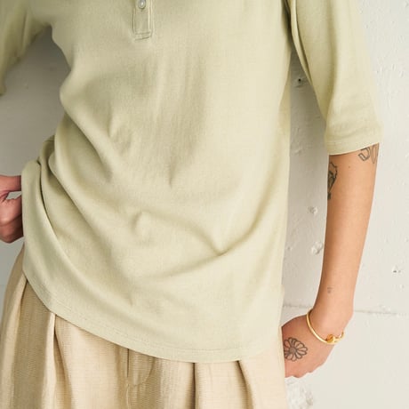 【YENN】HENRY NECK TEE [Y262-82037]