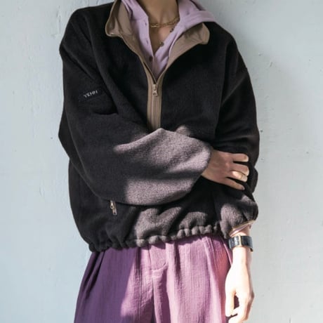 【YENN】SHAGGY HALF ZIP JK [Y254-41126-4]