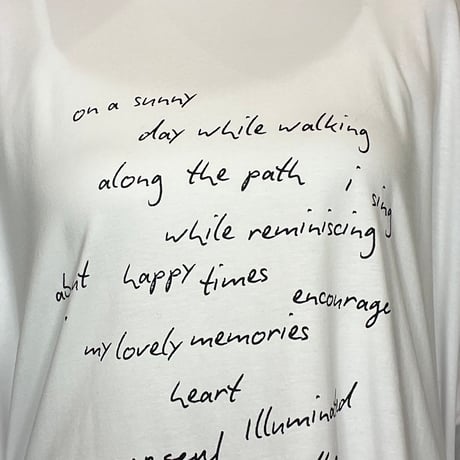 【AnnaKerry】手書きロゴルーズロンTEE  ［85261923］