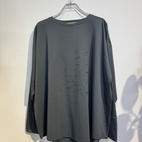 【AnnaKerry】手書きロゴルーズロンTEE  ［85261923］