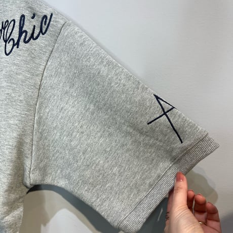 【Mylanka】モチーフ刺繍スウェットトップス［M81106］
