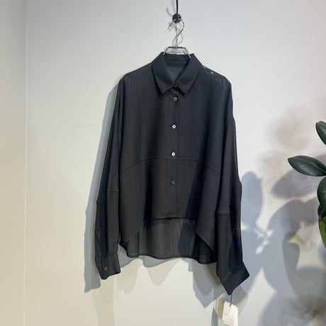 【CLOCHE】メッシュコクーンシャツ［612-85588］