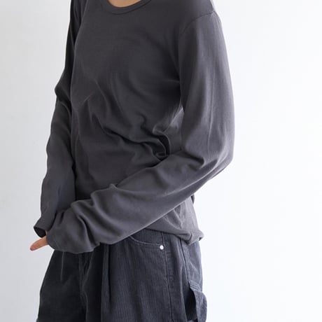 【YENN】U-NECK LONG TEE [Y263-82089]