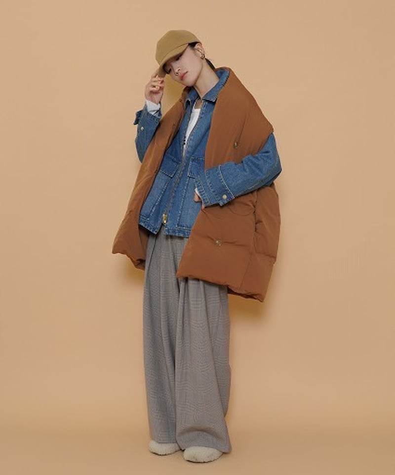 CYAN tokyo】ストールライクダウンベスト | cavabien