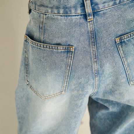 【YENN】TUCK BELT DENIM PT [Y262-31064]