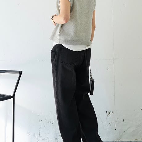 【YENN】LINEN SHEER VEST [Y262-91061]
