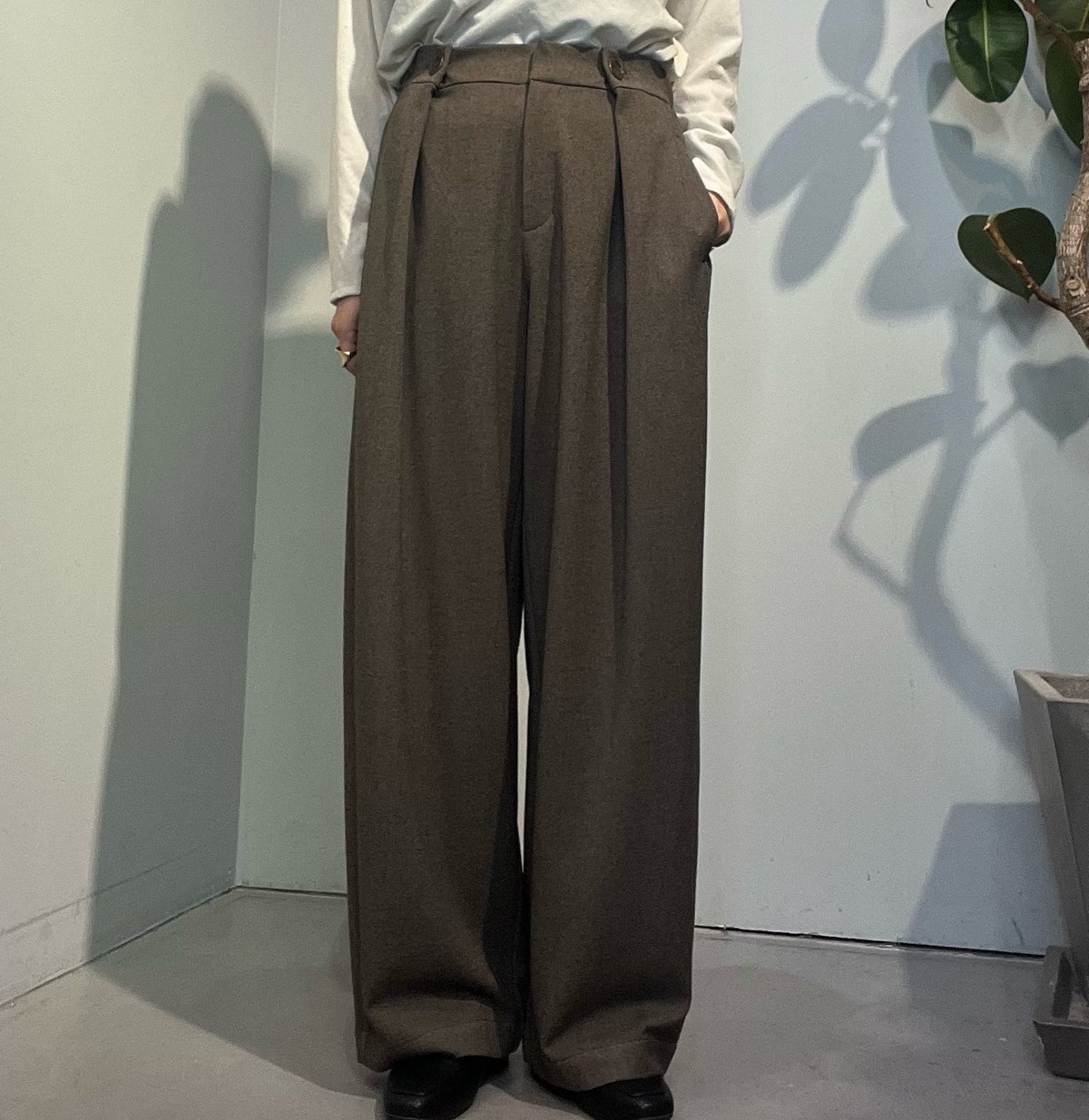 CYNICAL】ソフトフランネルウエスト2WAYタックパンツ ［552-96026］ | c