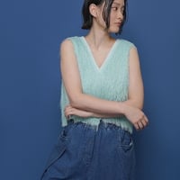 【CYAN tokyo】サイドリブシャギーベスト［601455］