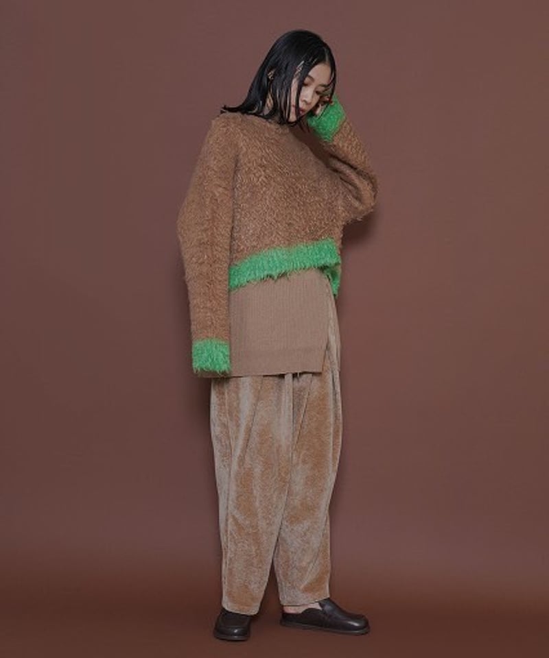 CYAN tokyo】配色カーリーショートニット［507416］ | cavabien