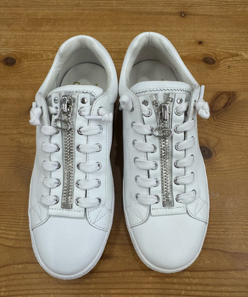 新品未使用】ASH フロントジップスニーカーホワイト