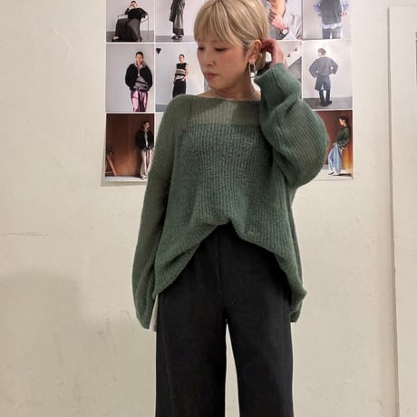 【YENN】SHEER MOHAIR KNIT PO [Y263-91101]