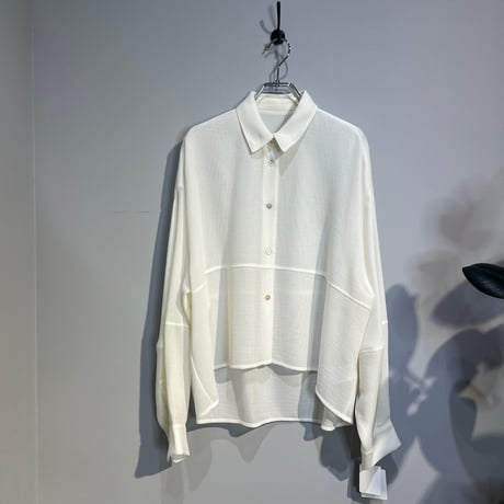 【CLOCHE】メッシュコクーンシャツ［612-85588］