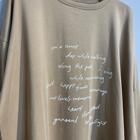 【AnnaKerry】手書きロゴルーズロンTEE  ［85261923］