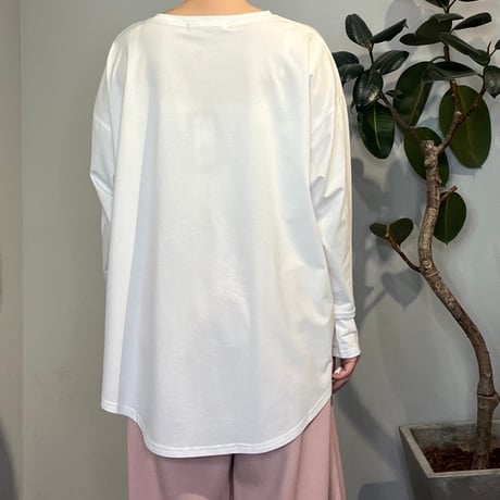 【AnnaKerry】手書きロゴルーズロンTEE  ［85261923］