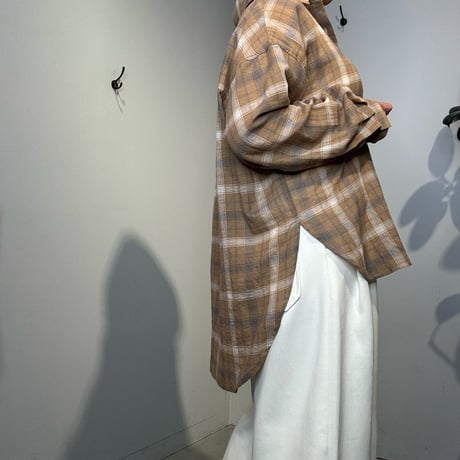 【PRIORITY】 シアーチェックシャツ《P61132 BF》