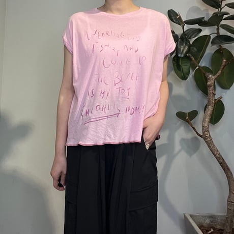 【PRIORITY】フレンチスリーブロゴTee《P61040 HW》