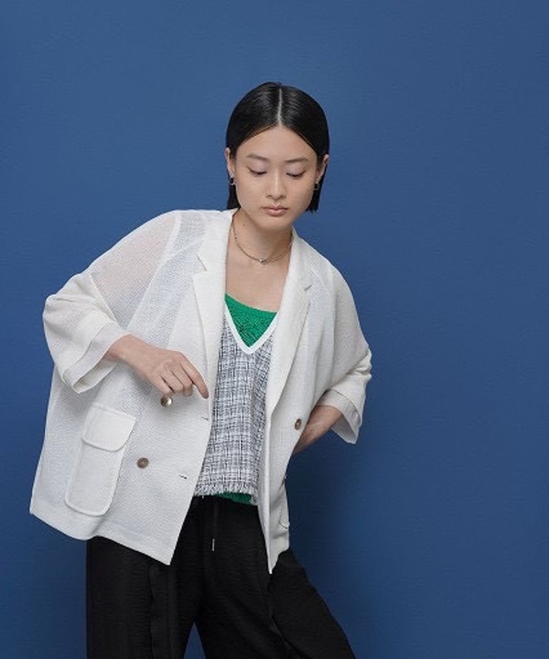 CYAN tokyo】ニットライクメッシュWジャケット［601453］ | cavabien